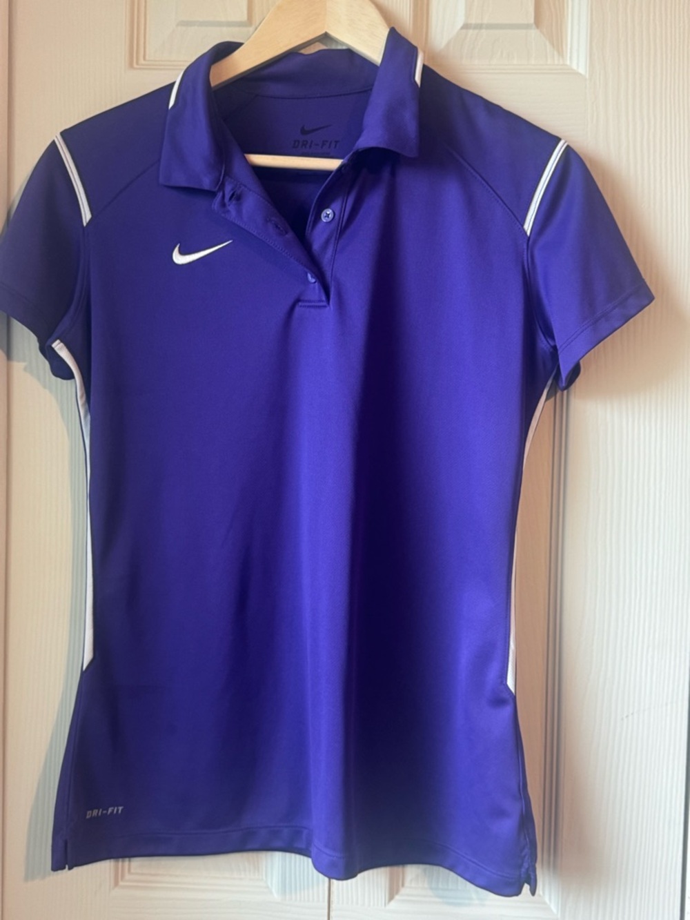 Nike Purple Dri-FIT Women’s Polo with White Trim